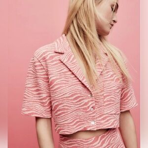 ZARA Zebra Crop Top